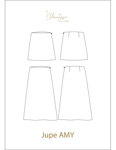 Amy Skirt Pattern - Clématisse Pattern