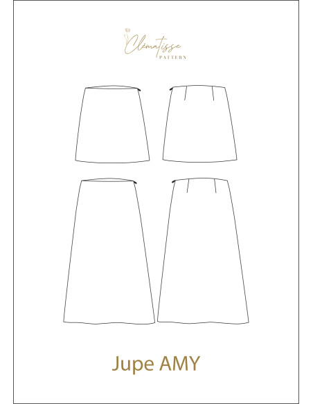 Amy Skirt Pattern - Clématisse Pattern