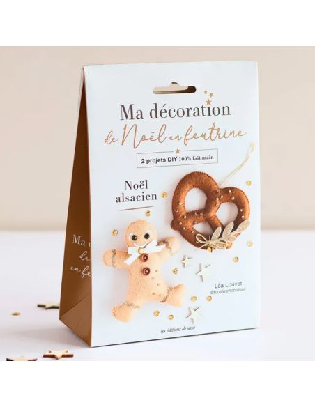 My Felt Christmas Decoration: Alsatian Christmas Duo