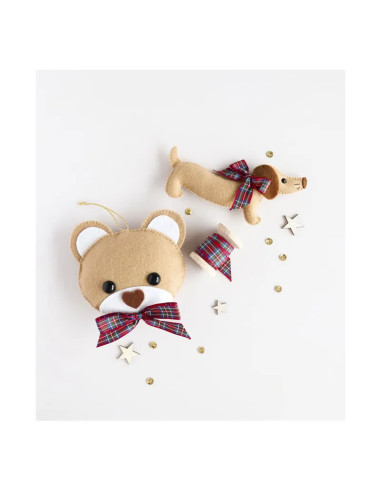 My felt Christmas decoration: Faithful Companions Duo