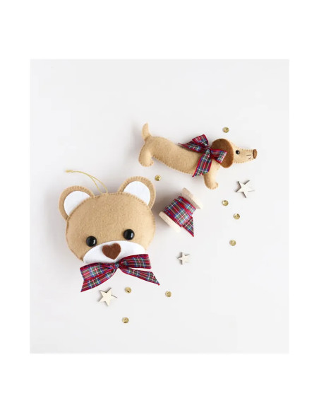 My felt Christmas decoration: Faithful Companions Duo