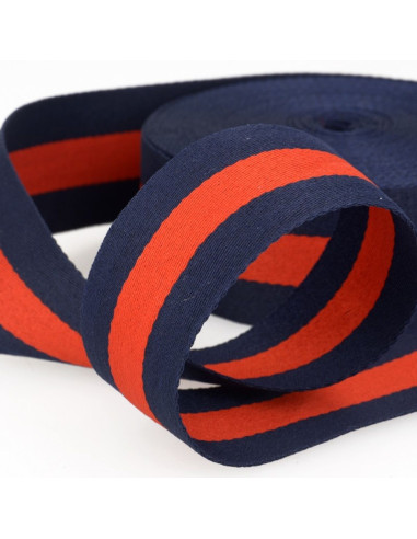 40 mm stripes - Blue and red