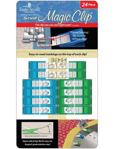 Magic fabric clips set of 24
