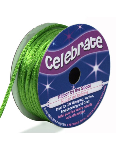 Rat tail cord Celebrate green - 2 mm x 10 meters