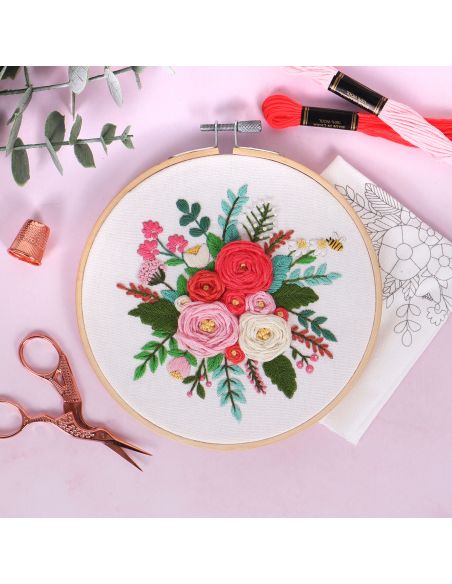 Embroidery kit - Bouquet of roses