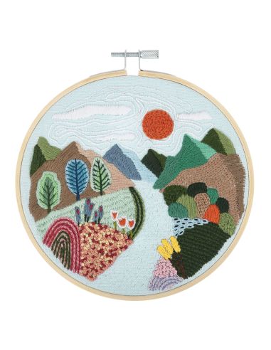 Embroidery Kit - Mountain