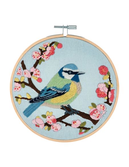 Embroidery kit - Bird in flowers