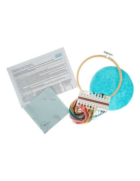 Embroidery kit - Bird in flowers