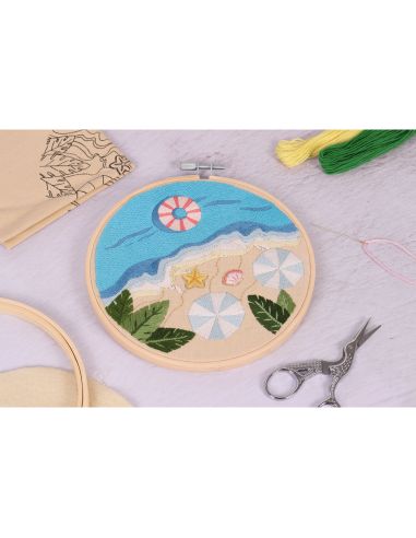 Embroidery Kit - Beach