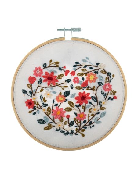 Embroidery Kit - Floral Heart