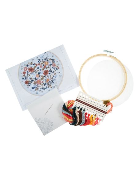 Embroidery Kit - Floral Heart