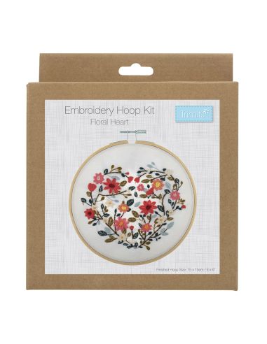 Embroidery Kit - Floral Heart