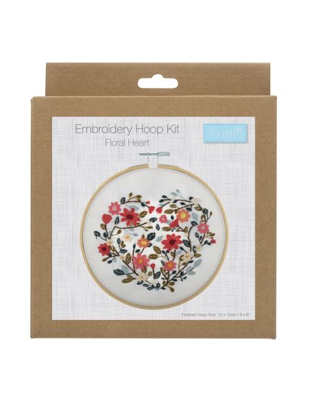 Embroidery Kit - Floral Heart