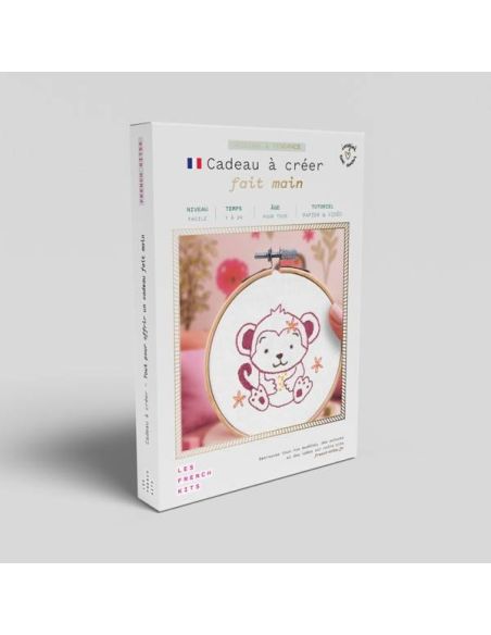 Embroidery kit French'kits - Baby monkey