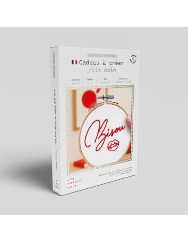 French'kits Embroidery Kit - Kiss