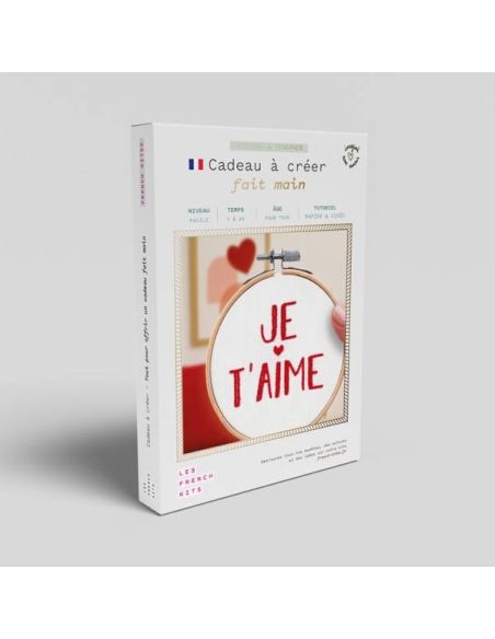 Embroidery kit French'kits - I love you