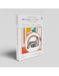 French'kits Embroidery Kit - Good Vibes 2