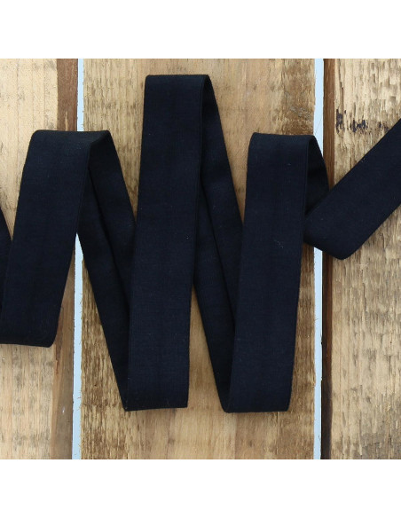 Cotton jersey bias - Black