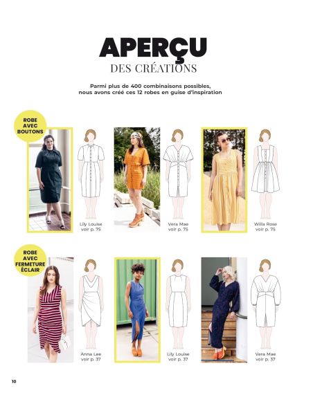 Book 400 dresses from 18 patterns