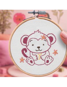 Embroidery kit French'kits - Baby monkey