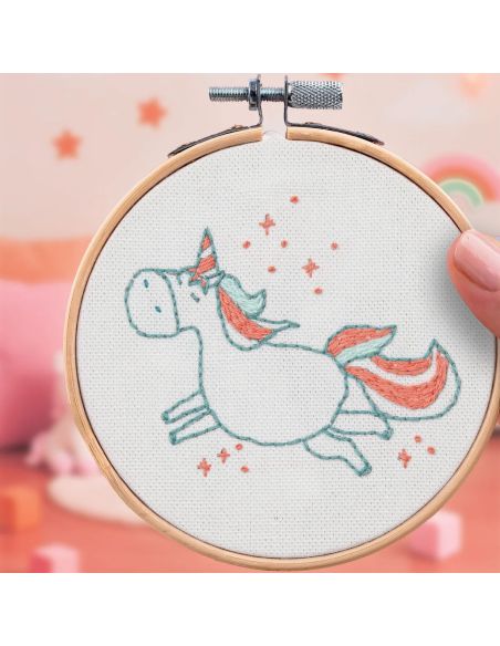 French'kits Embroidery Kit - Unicorn