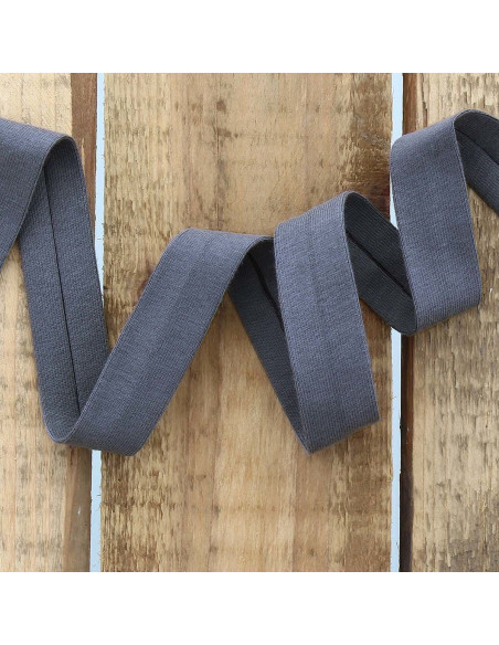 Cotton jersey bias - Dark gray