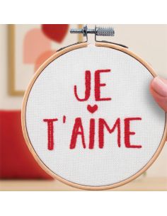 Embroidery kit French'kits - I love you