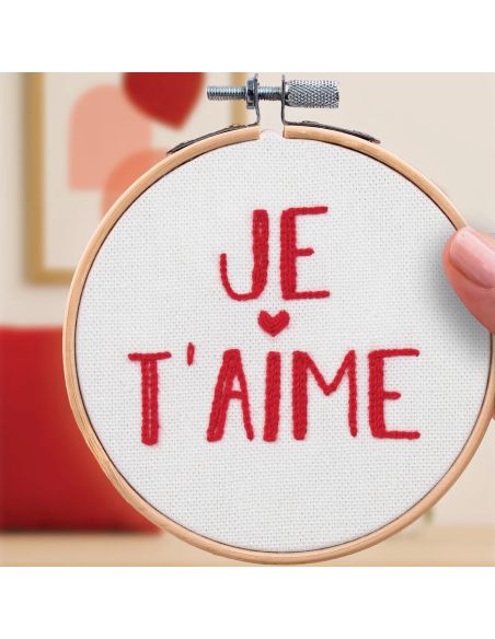 Embroidery kit French'kits - I love you