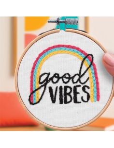 French'kits Embroidery Kit - Good Vibes