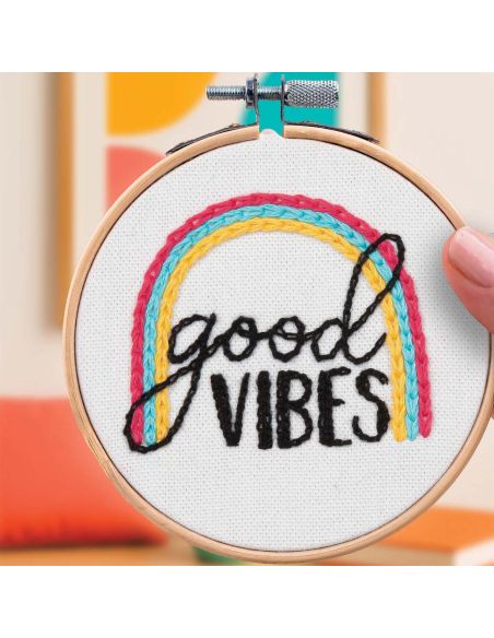 French'kits Embroidery Kit - Good Vibes