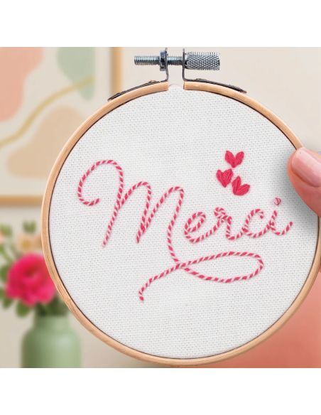 Embroidery kit French'kits - Thank you
