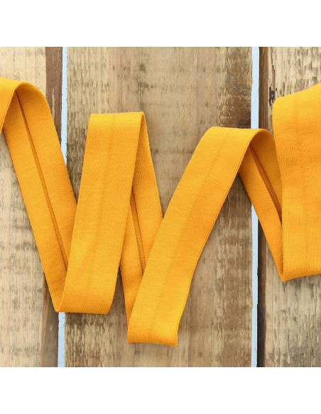 Cotton jersey bias - Mustard