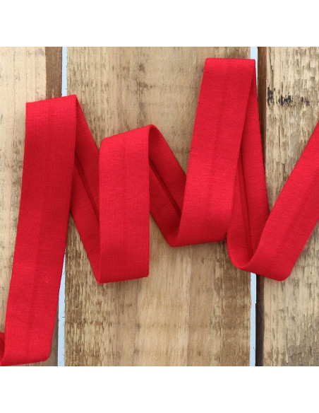 Cotton jersey bias - Red