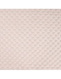 Minky fabric heart - Sand 2