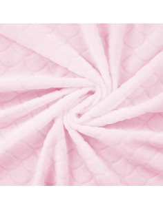 Mermaid minky fabric - Powder pink
