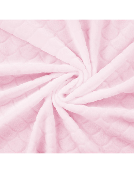 Mermaid minky fabric - Powder pink
