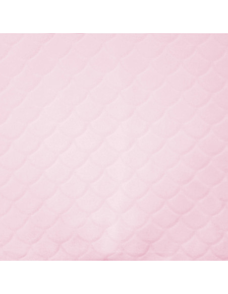 Mermaid minky fabric - Powder pink