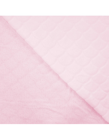 Mermaid minky fabric - Powder pink