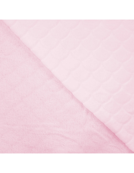 Mermaid minky fabric - Powder pink