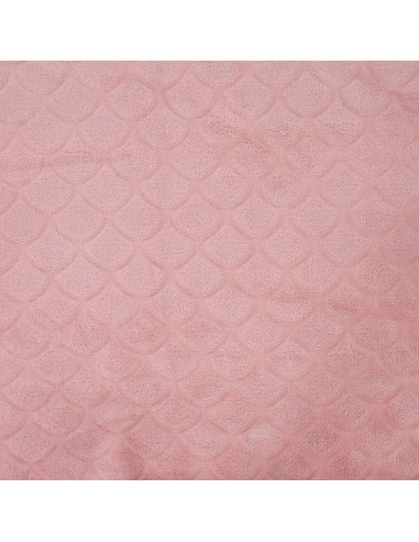 Mermaid minky fabric - Old pink
