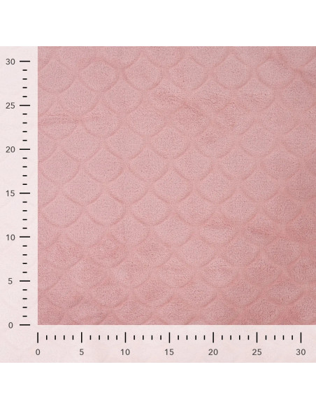 Mermaid minky fabric - Old pink