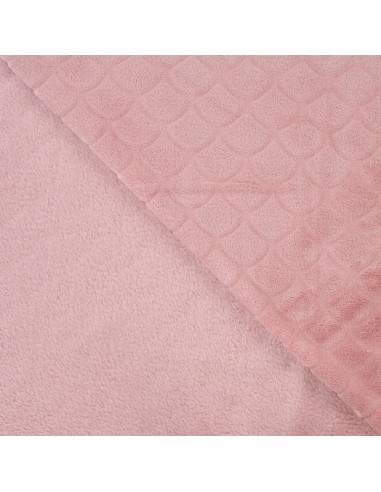Mermaid minky fabric - Old pink