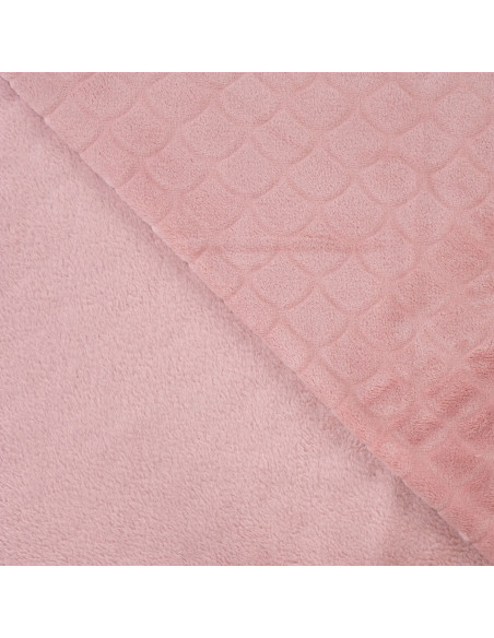 Mermaid minky fabric - Old pink