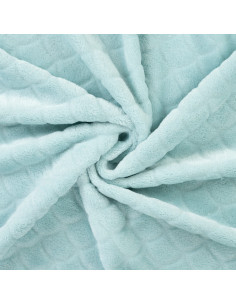 Mermaid minky fabric - Mint