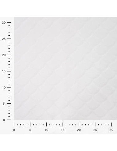 Mermaid minky fabric - Ecru