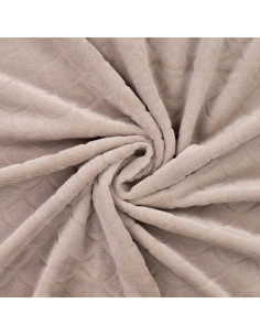 Mermaid minky fabric - Taupe