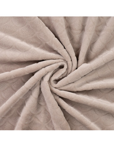 Mermaid minky fabric - Taupe