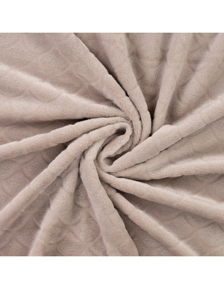 Mermaid minky fabric - Taupe