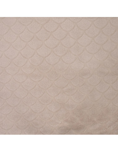 Mermaid minky fabric - Taupe