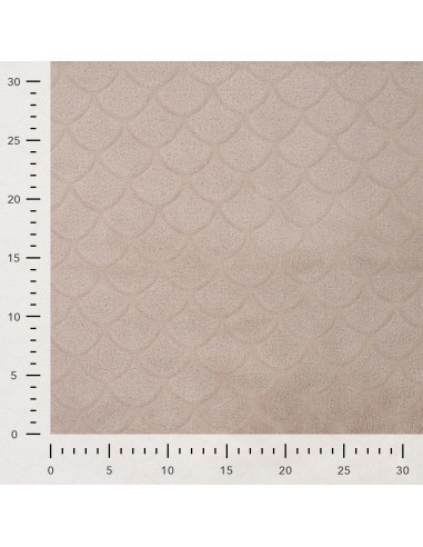 Mermaid minky fabric - Taupe